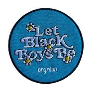Blue “Let Black Boys Be” Iron On Patch